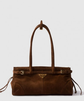 프라다 미디엄 스웨이드 핸드백 1BA426