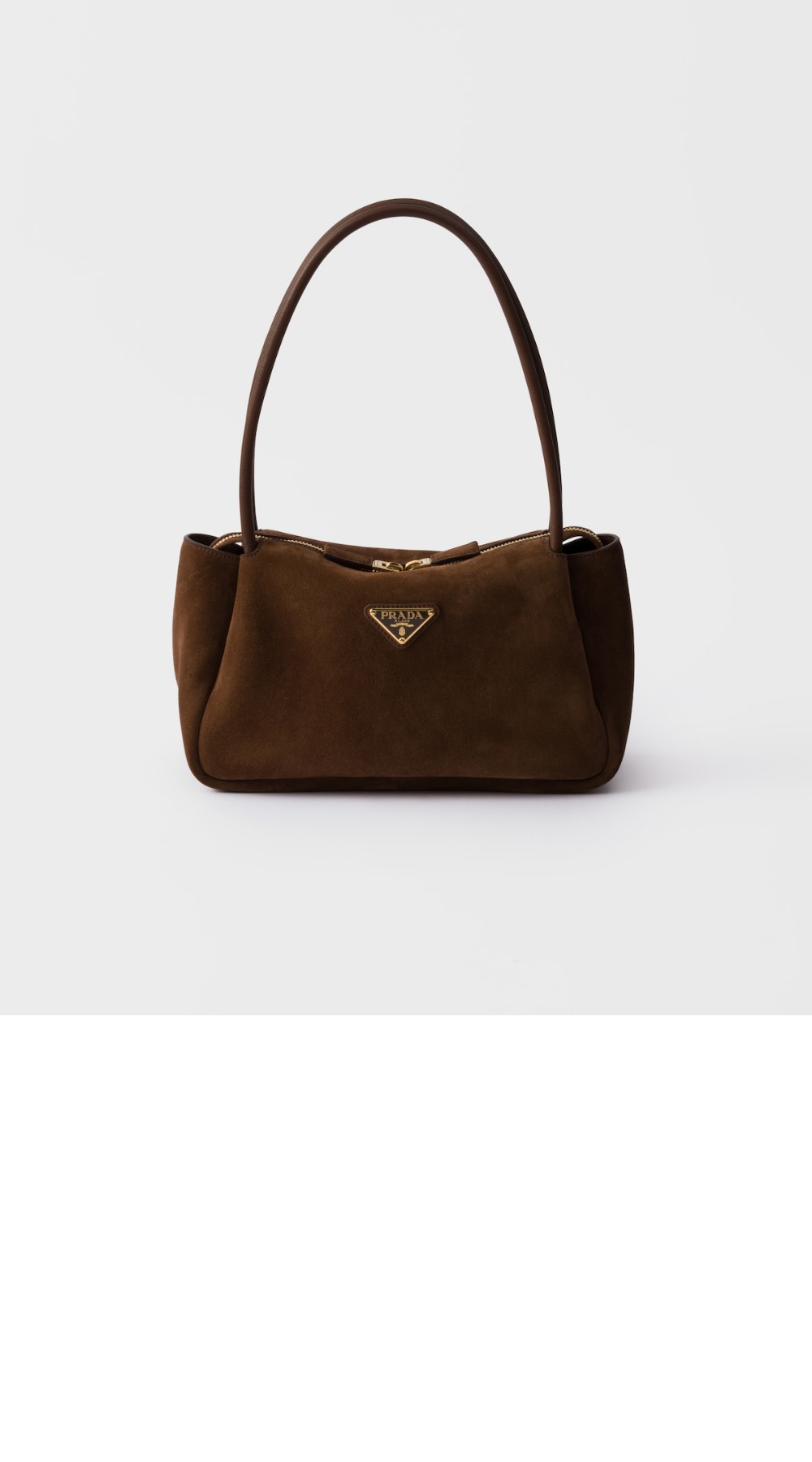 프라다 미디엄 스웨이드 숄더백 1BA444