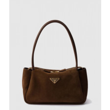 프라다 미디엄 스웨이드 숄더백 1BA444