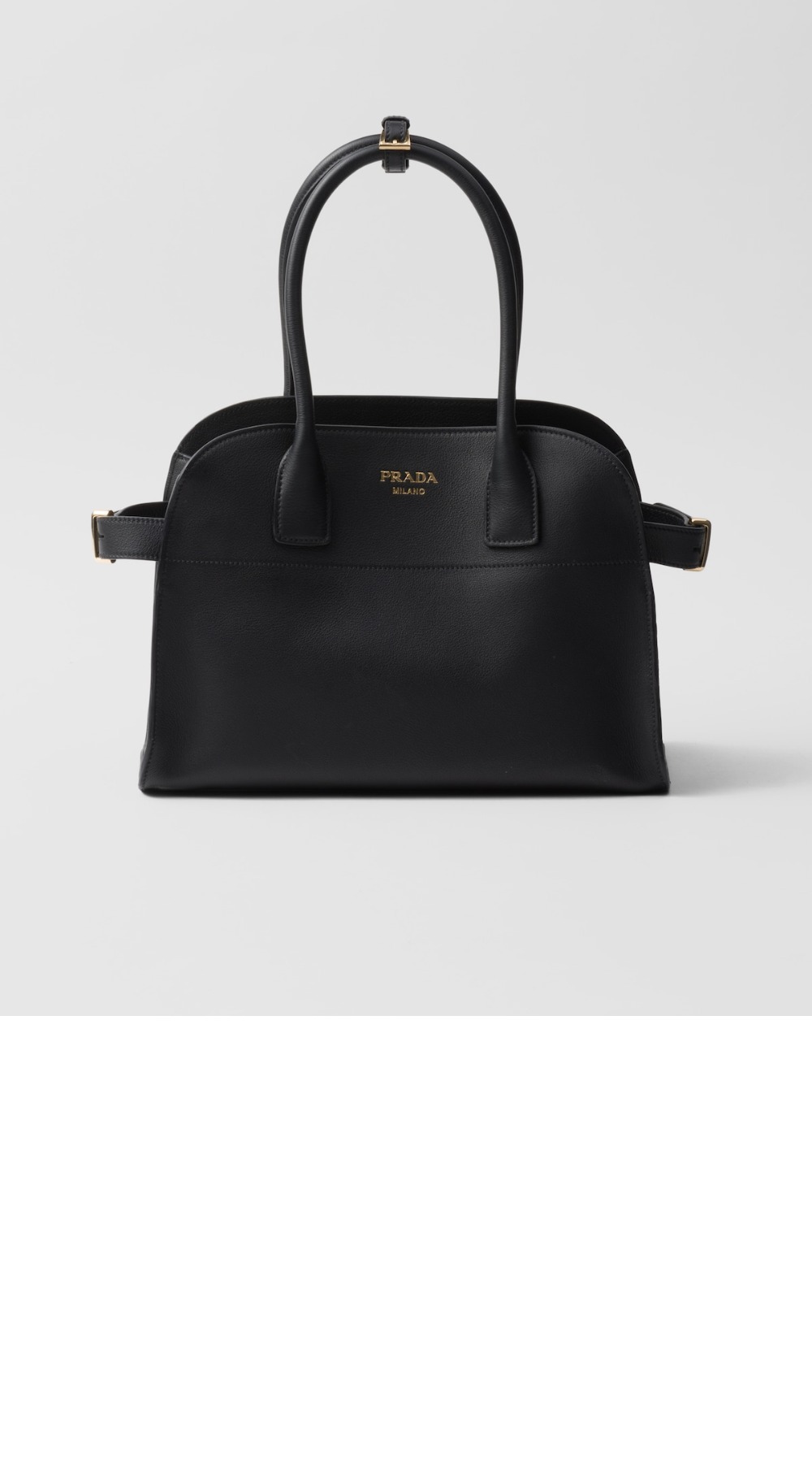 프라다 미디엄 가죽 토트백 1BG538