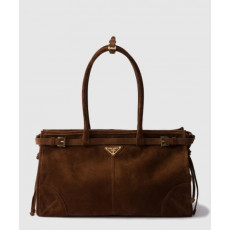 프라다 라지 스웨이드 핸드백 1BA433