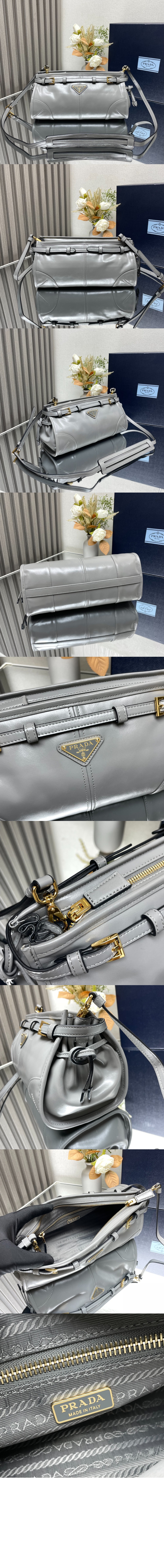 프라다 스몰 가죽 숄더백 1BH215