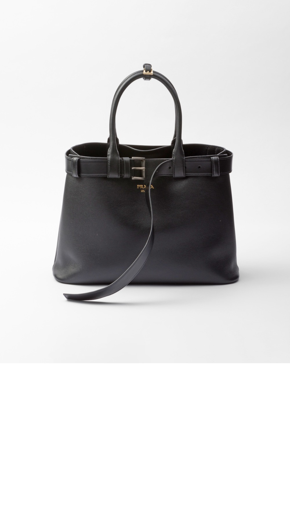 프라다 벨트가 달린 라지 핸드백 1BA416