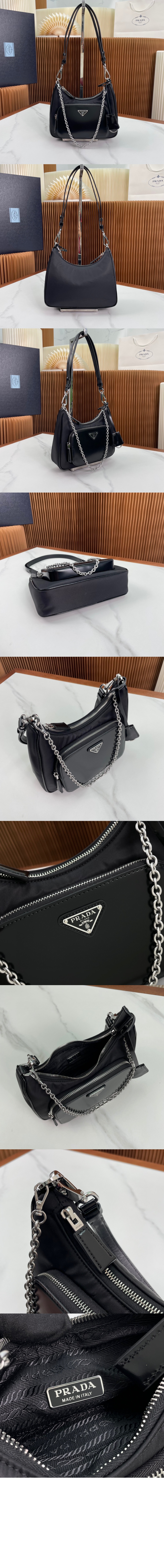 프라다 브러시드 미니백 1BC198