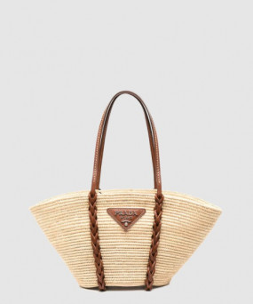 프라다 스트로우 토트백 1BG312