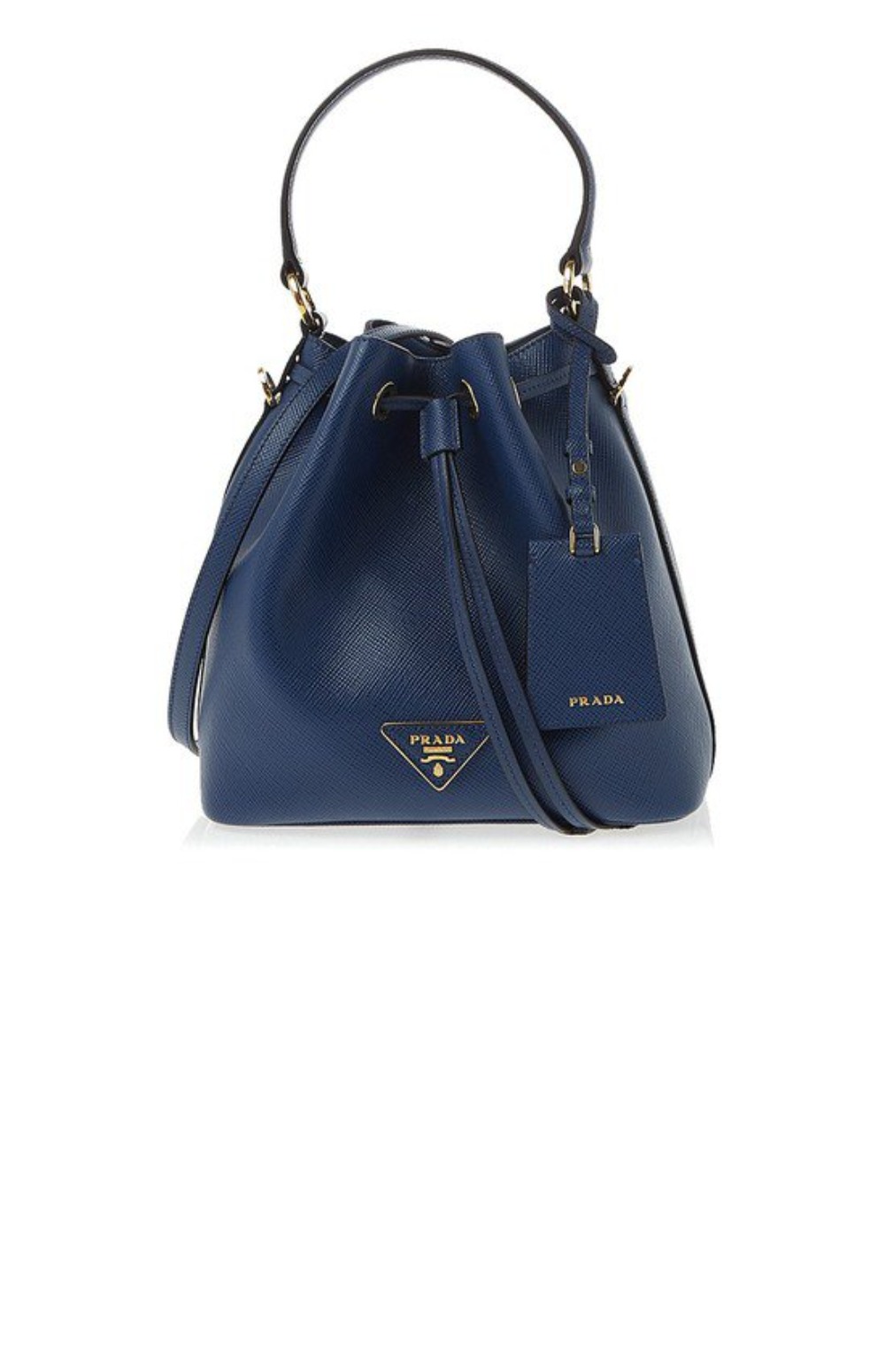 프라다 레더 버킷백 1BE032