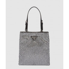 프라다 크리스탈 새틴 핸드백 1BA253