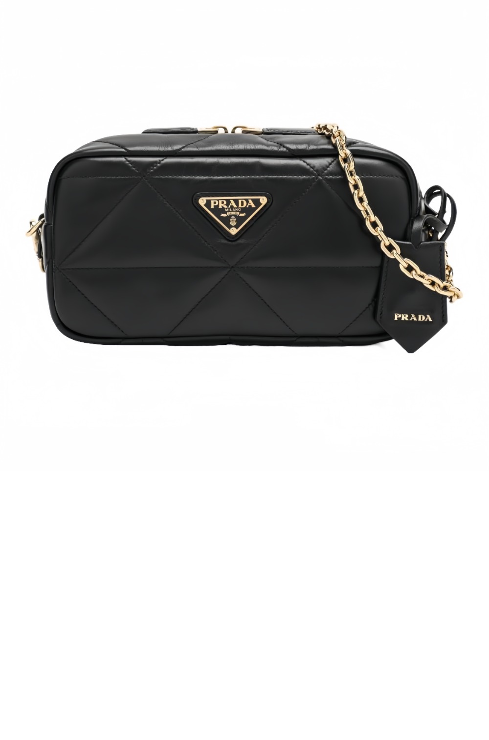 프라다 퀼팅 레더 카메라백 1BH197