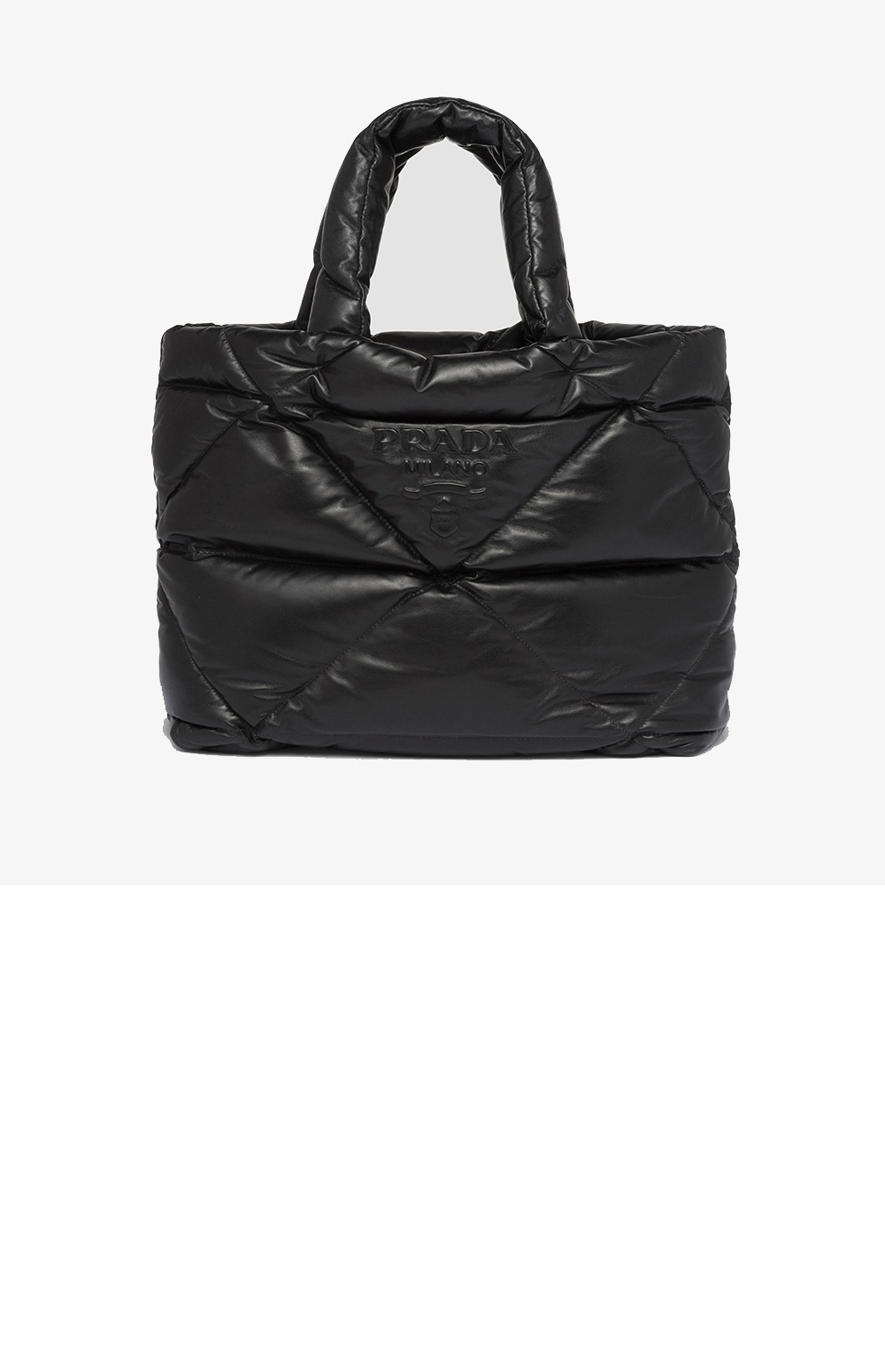프라다 가죽 패딩 토트백 1BG411