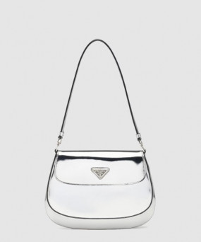 프라다 광택 가죽 플랩 숄더백 1BD311