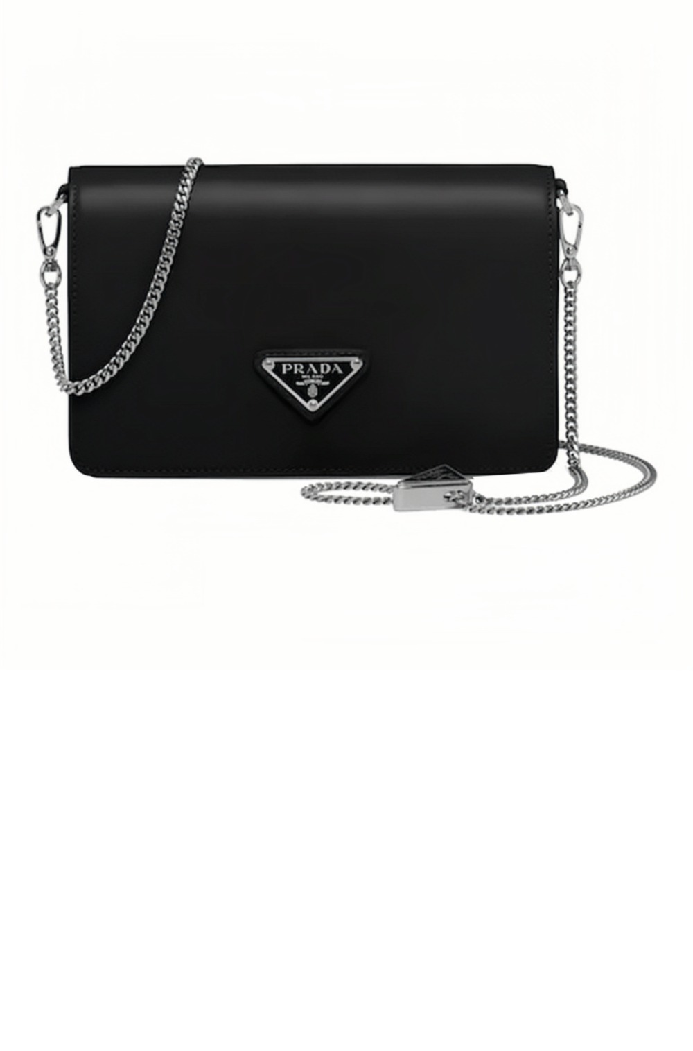 프라다 체인 삼각 로고 스퀘어백 1BD307