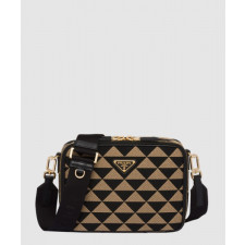 프라다 브리크 자수 패브릭백 2VH069