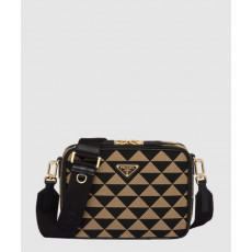 프라다 브리크 자수 패브릭백 2VH069