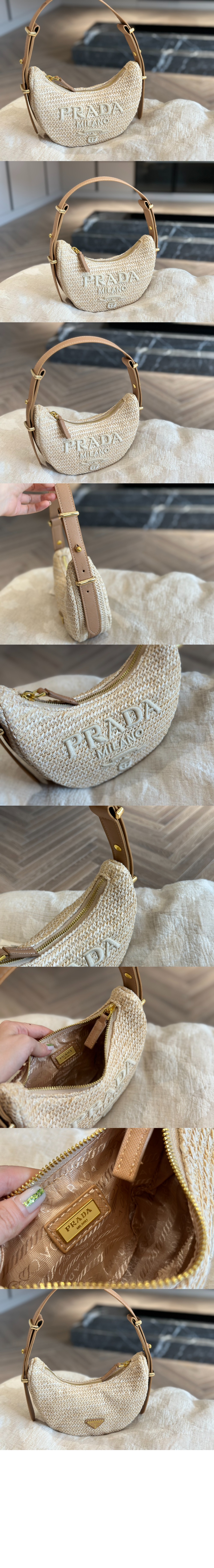 프라다 크로셰 숄더백 1BC194