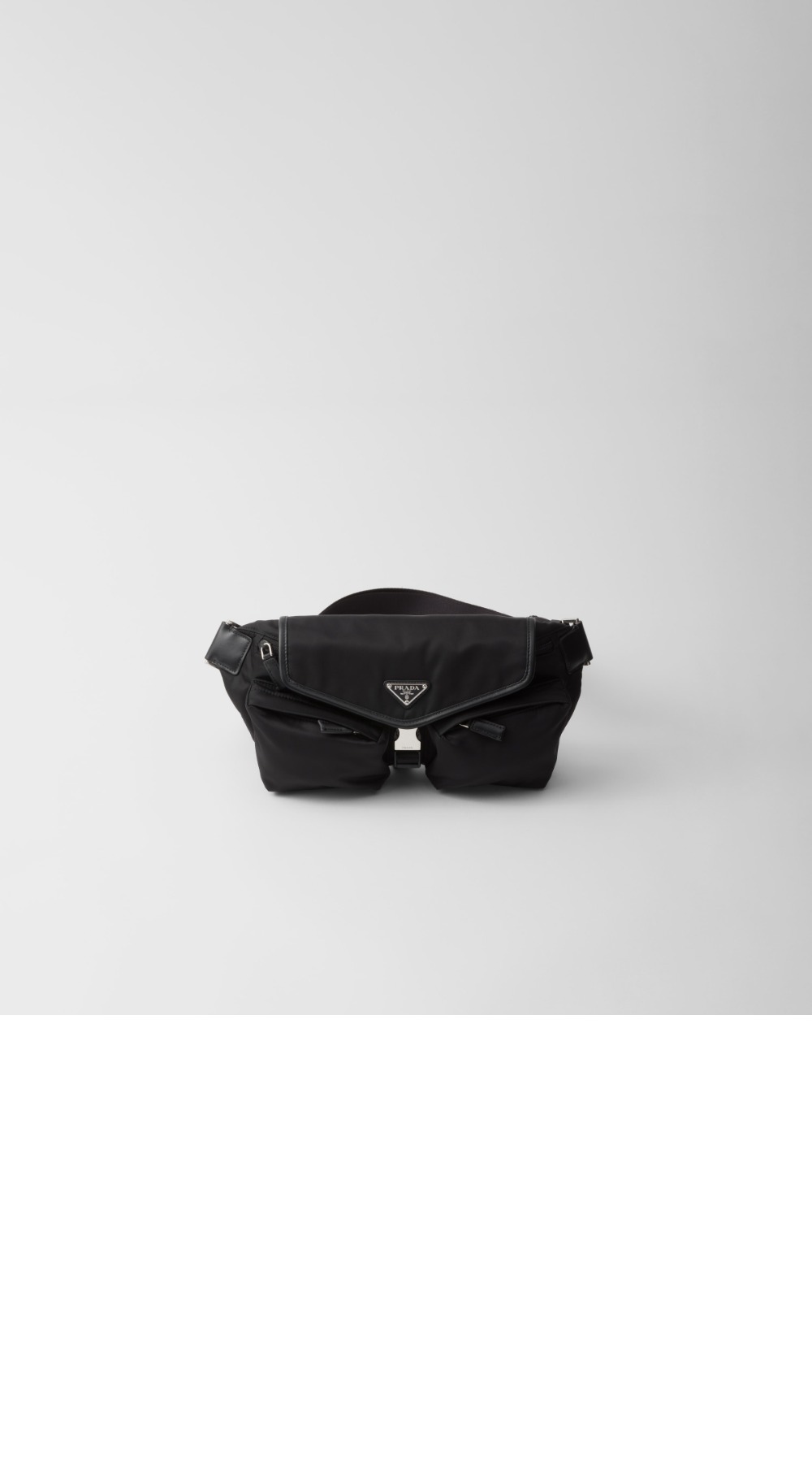 프라다 리나일론 및 가죽 숄더백 2VH174