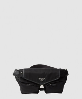 프라다 리나일론 및 가죽 숄더백 2VH174