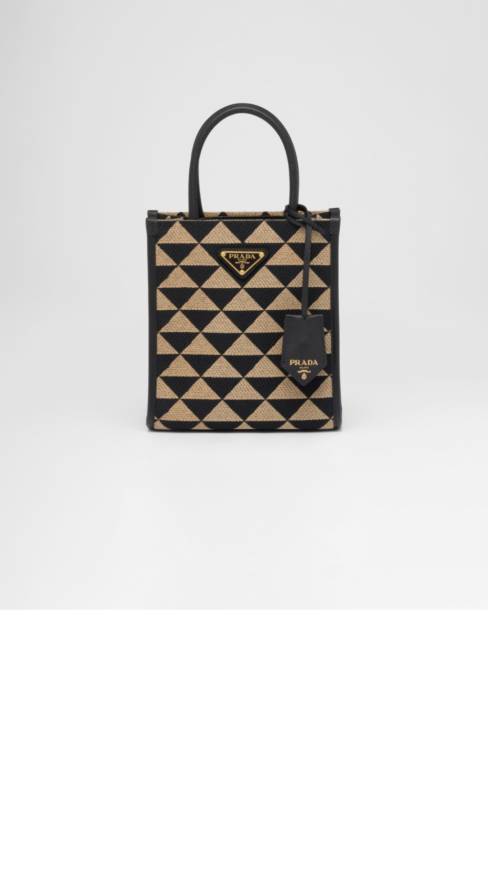 프라다 자수 패브릭 미니백 1BA355