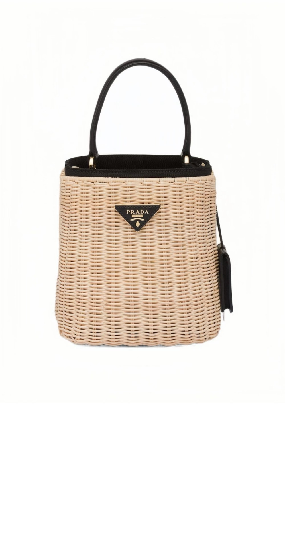 프라다 위커 버킷 숄더백 1BE062
