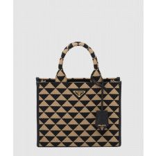 프라다 스몰 자수 패브릭 핸드백 1BA354