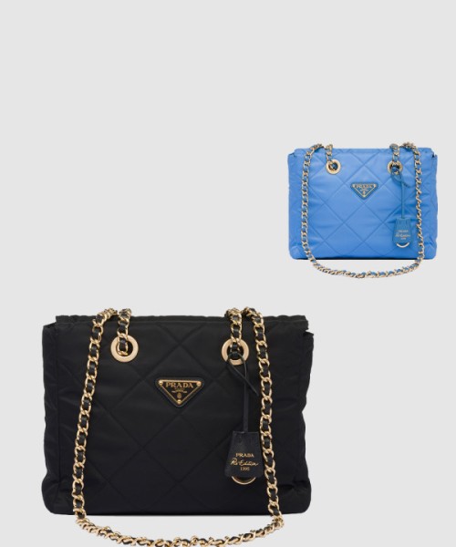 프라다 체인 리나일론 토트백 1BG468