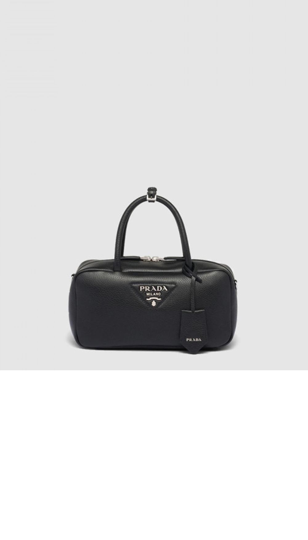 프라다 가죽 탑 핸들백 1BB102