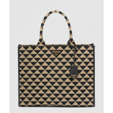 프라다 자카드 패브릭 토트백 1BA356