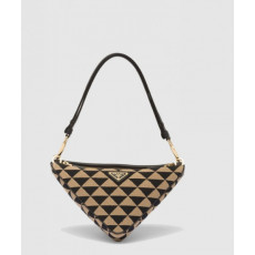 프라다 심볼 레더 패브릭 미니백 1BC176