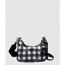 프라다 체크 숄더백 1BH204