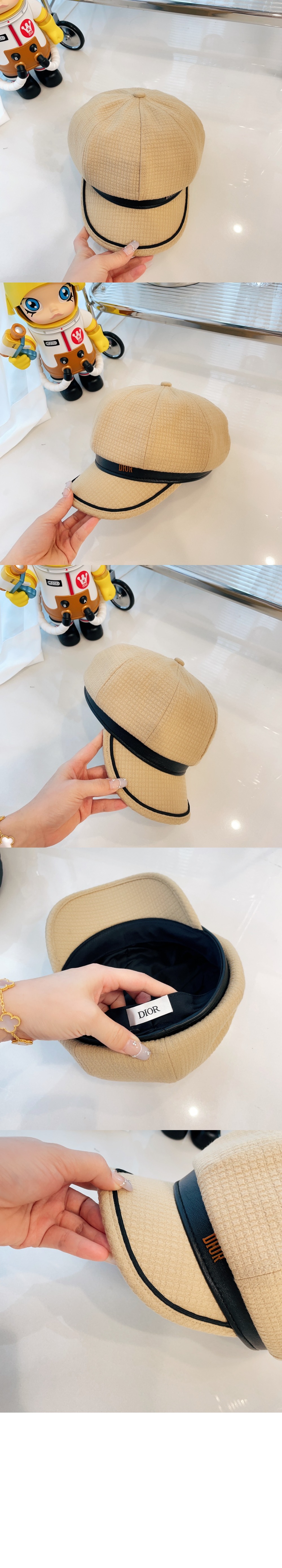 디올 팔각 모자 2FB1S