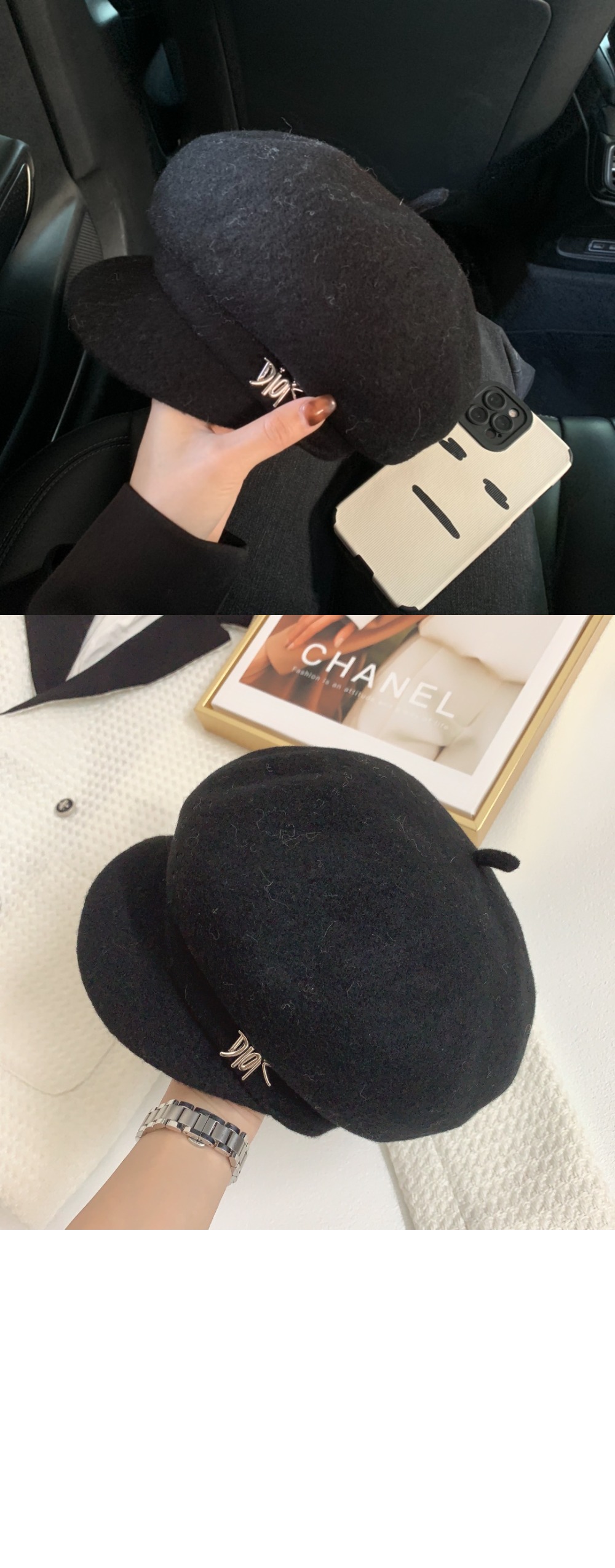 디올 팔각 모자 2FST4