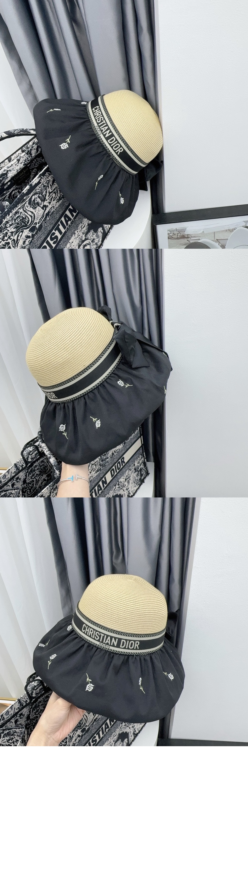 디올 밀짚모자 선캡 52DP3