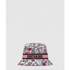 디올 자수 로고 버킷햇 35DBF
