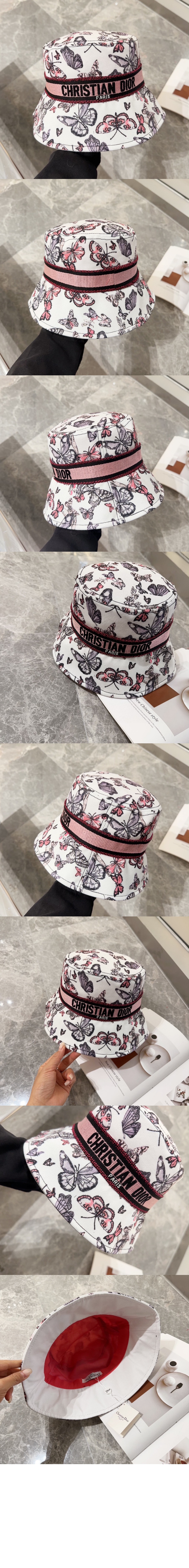 디올 자수 로고 버킷햇 41DTM
