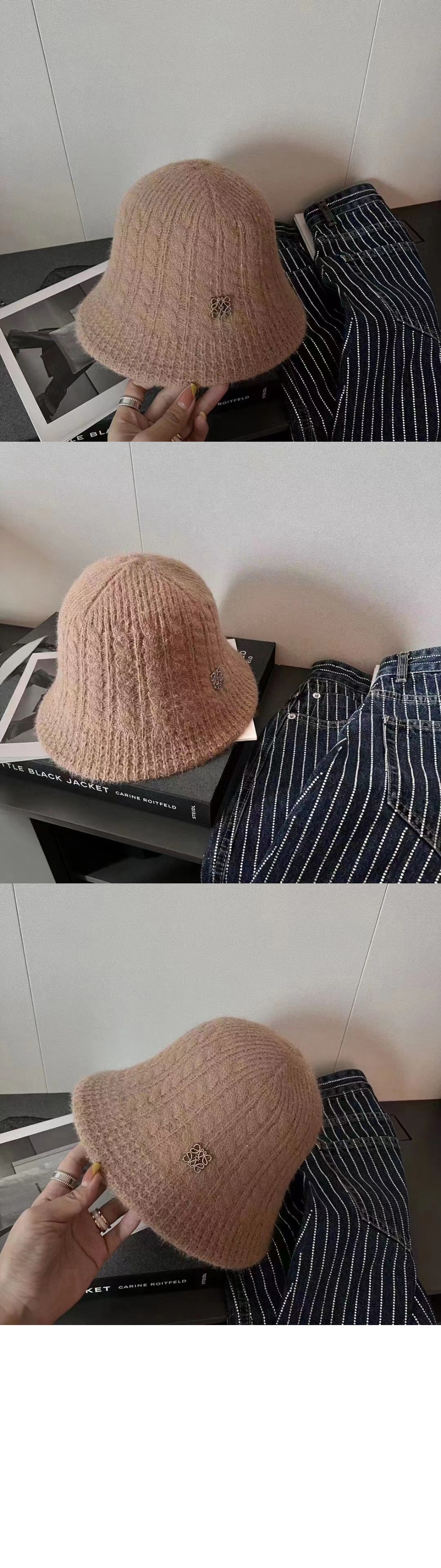 로에베 니트 벙거지