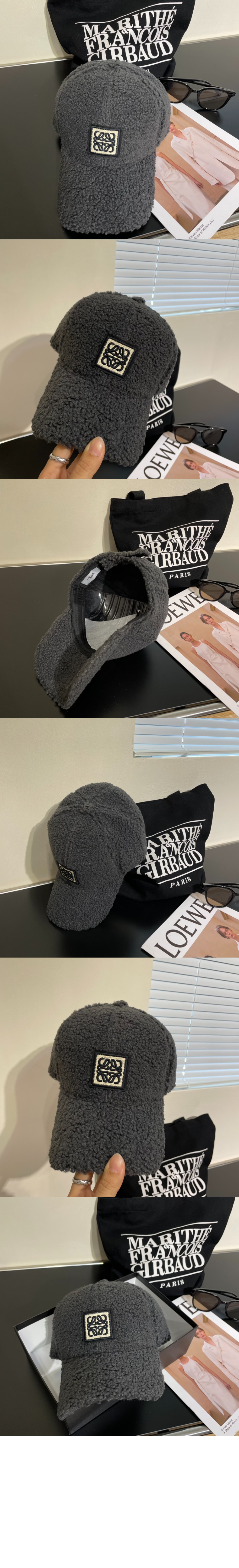 로에베 램스울 베이스볼 캡