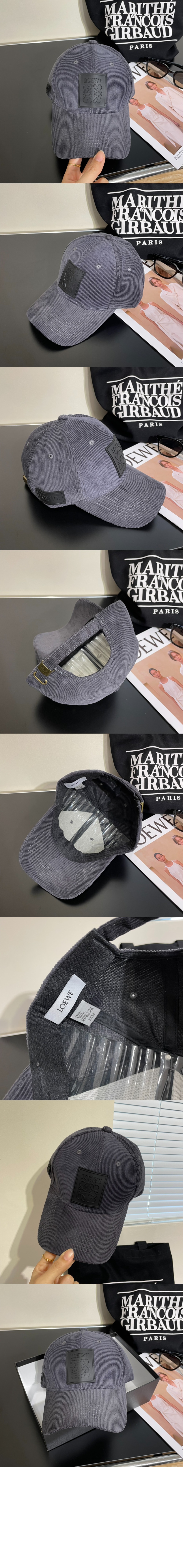 로에베 코듀로이 패치 베이스볼 캡