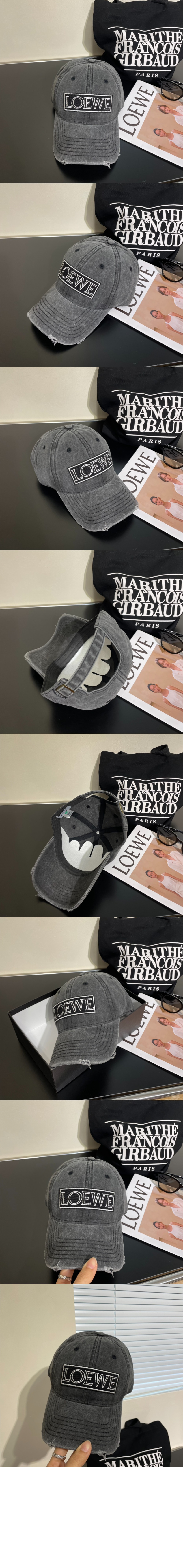 로에베 캔버스 베이스볼 캡