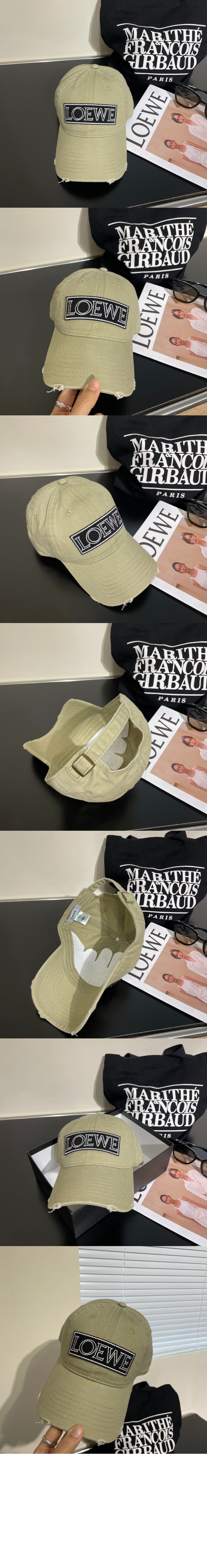 로에베 캔버스 베이스볼 캡