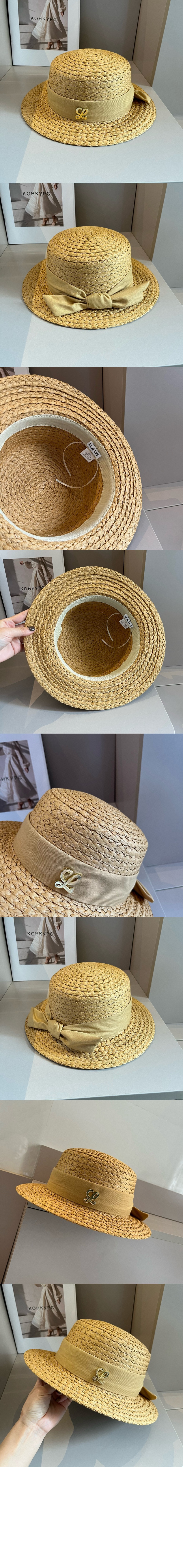 로에베 밀짚모자 선캡