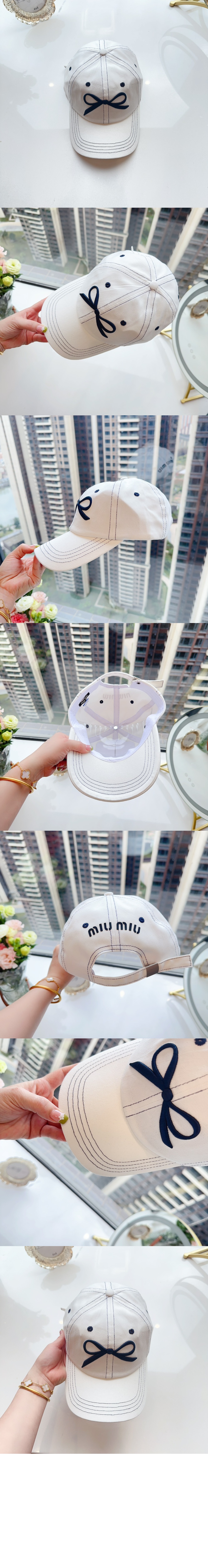 미우미우 베이스볼 캡 5HC254