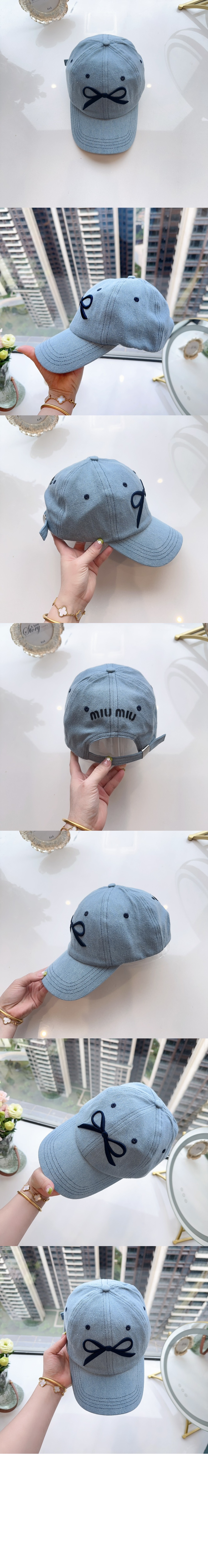 미우미우 베이스볼 캡 5HC254