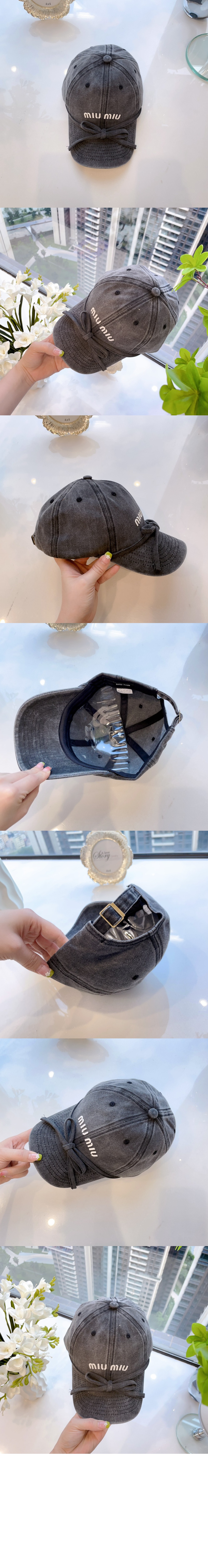 미우미우 베이스볼 캡 5HC965