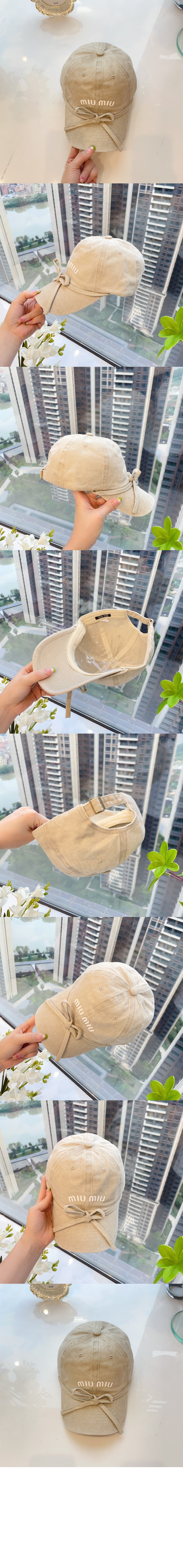 미우미우 베이스볼 캡 5HC965