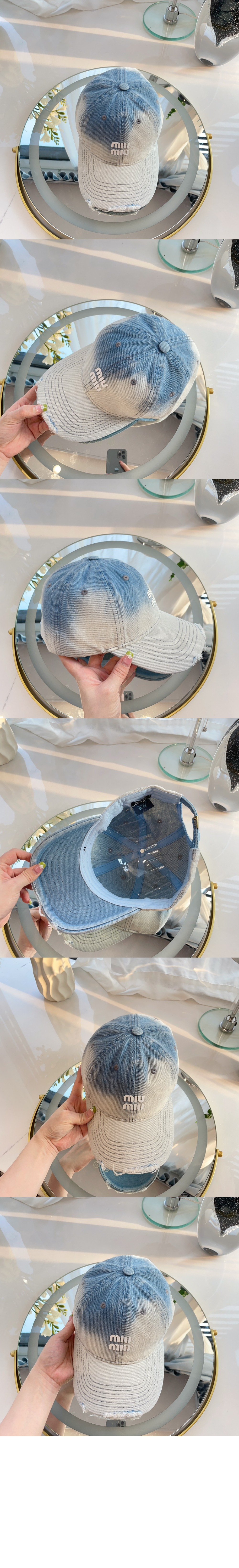 미우미우 베이스볼 캡 5HC498