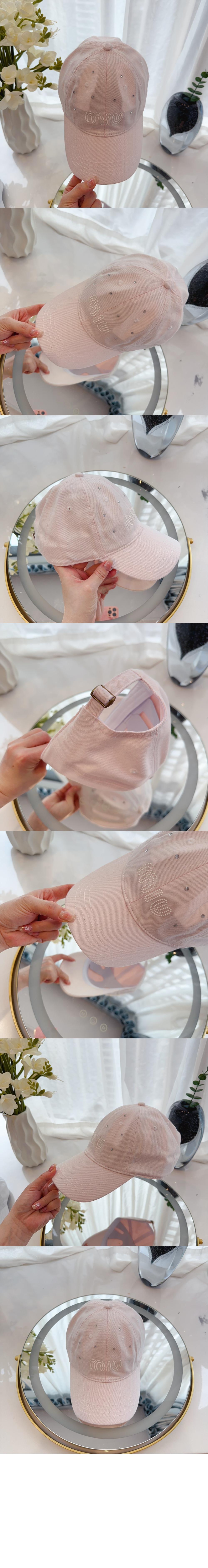 미우미우 베이스볼 캡 5HC475