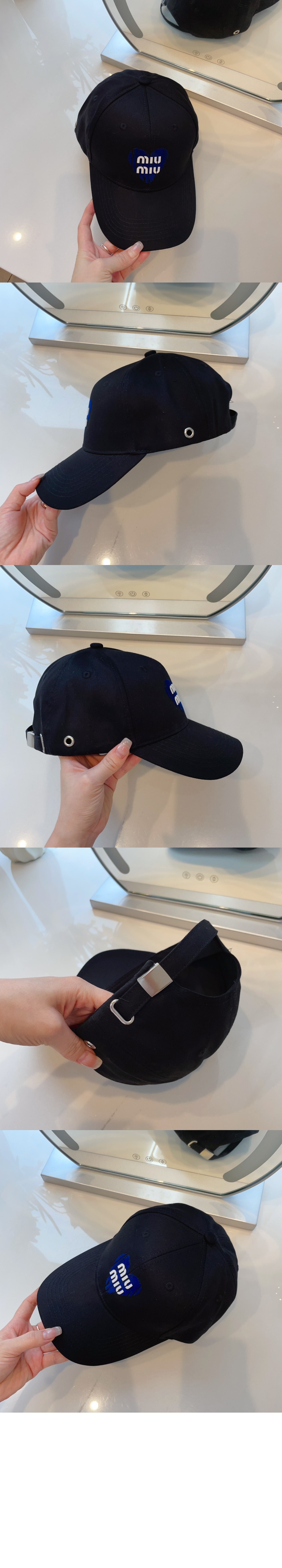 미우미우 베이스볼 캡 5HC433