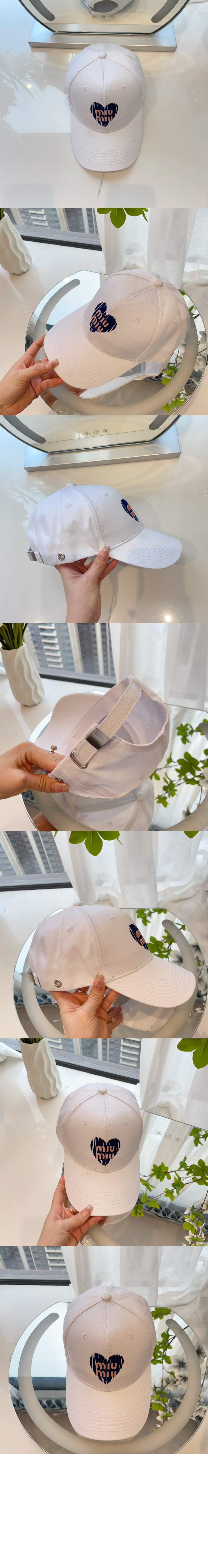 미우미우 베이스볼 캡 5HC433