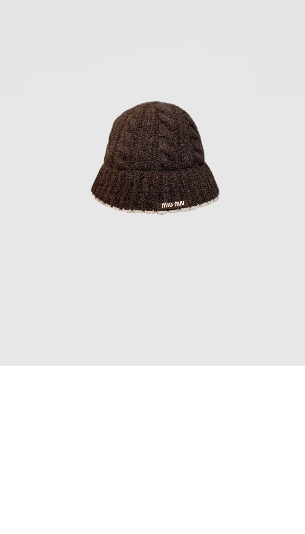 미우미우 니트 벙거지 5HC264