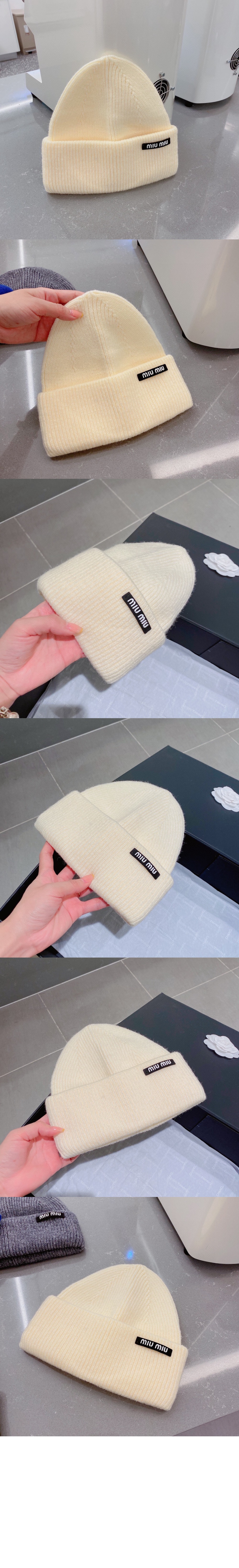 미우미우 니트 비니 5HC671