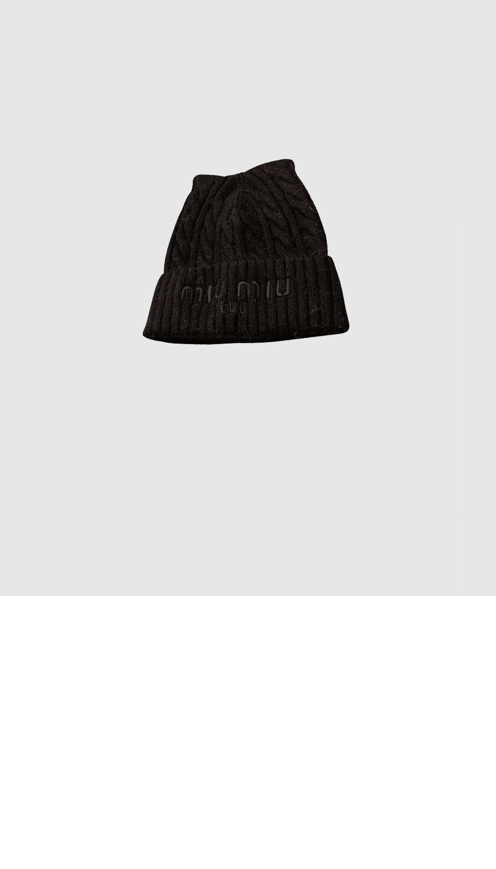 미우미우 니트 비니 5HC853